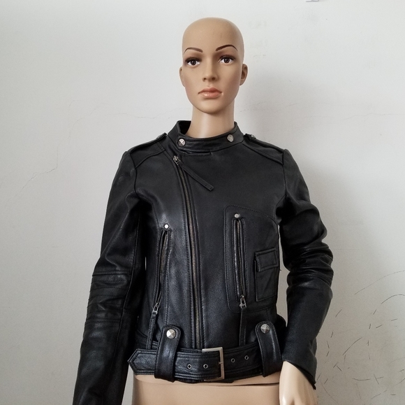 Real Leather Jacket XS - Picture 1 of 10